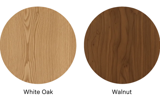 Walnut and White Oak Wood Finish Swatches