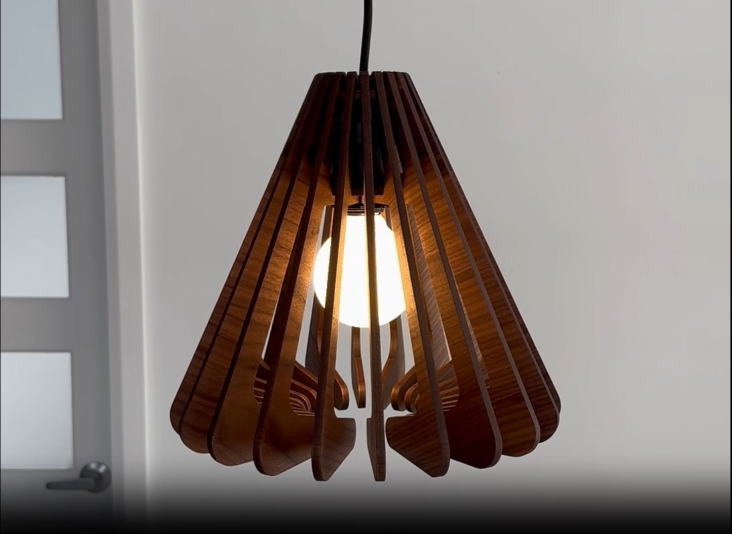 Rhythm Small Wood Pendant Light