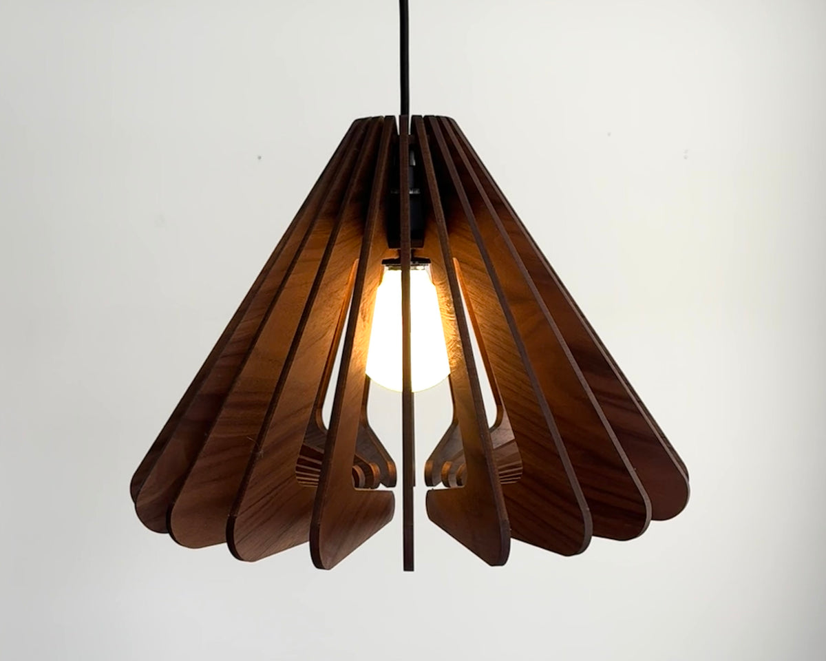 Rhythm Large Wood Pendant Light