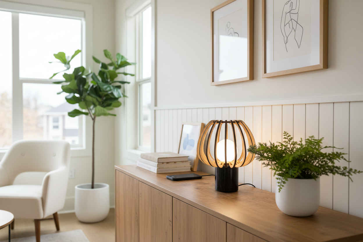Anchor Table Light Baltic Birch - Home Office
