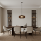 Band Pendant Light Walnut - Dining Room