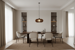 Band Pendant Light Walnut - Dining Room 7