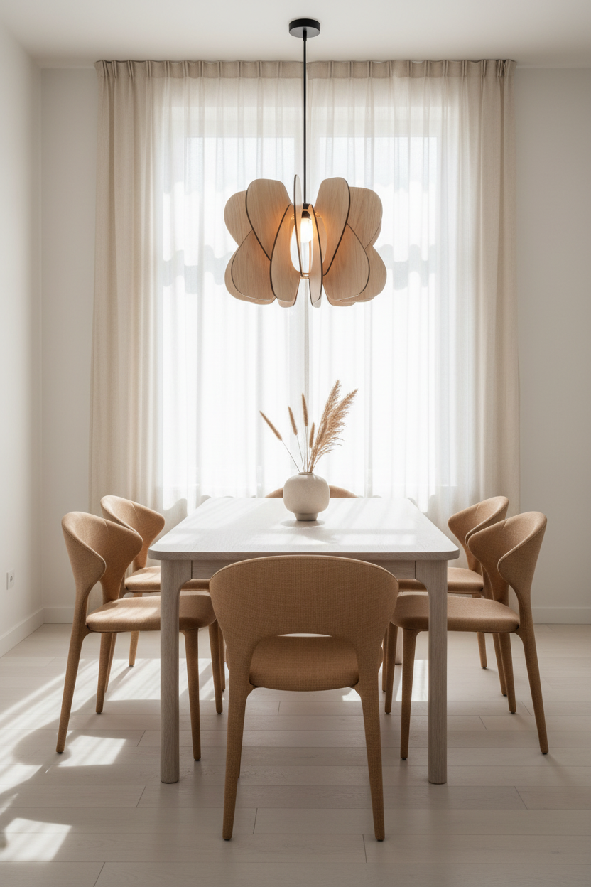 Husk White Oak Pendant — Lifestyle Interior