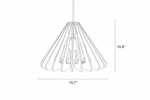 Large cone pendant light technical drawing 9