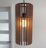 Lattice Wood Pendant Light 2