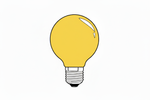 Solid Yellow Globe Bulb 18